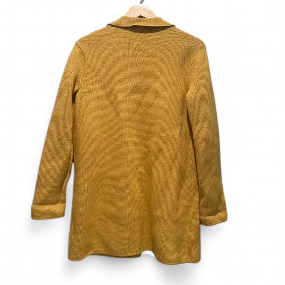 Talbots Yellow Milano‎ Wool Stitch Sweater Jacket XS Preppy Business Casual - Picture 3 of 5